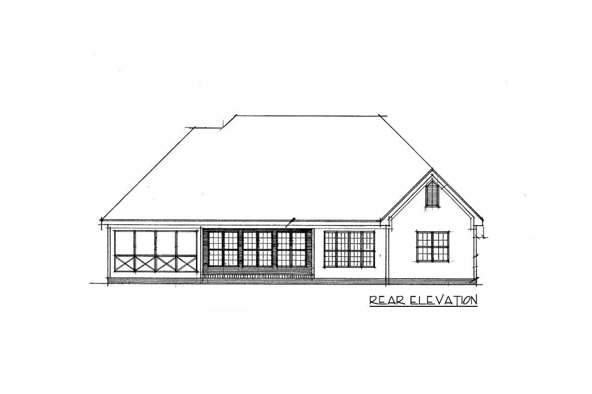 Plan 865002SHW: Modern Farmhouse with 2-Car Courtyard Entry Garage with Bonus and Bath Above - Image #12 - Craftsman, Modern Farmhouse, New American