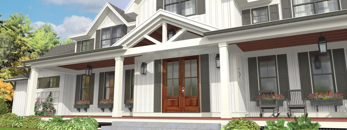 Plan 654013KNA: 5 Bed Modern Farmhouse with 2 Story Great Room and Deep Porches Front and Back - Image #10 - Country, Farmhouse, Modern Farmhouse, New American