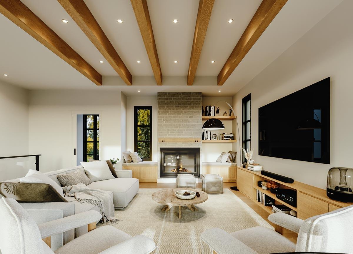 Plan 22625DR: 4-Bed Scandinavian-Style Contemporary Cottage - 2630 Sq Ft - Image #5 - Contemporary, Cottage, Modern, New American, Scandinavian