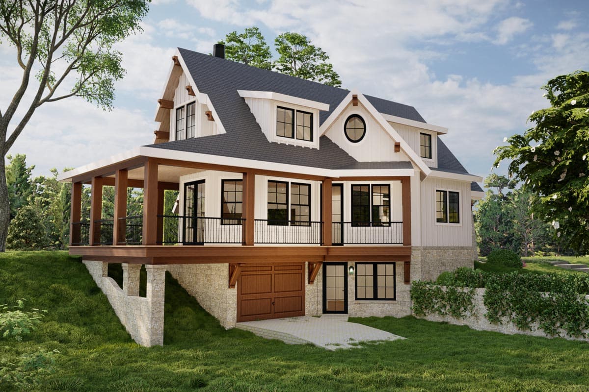 Plan 865003SHW: 3 Bedroom Fairytale Craftsman House Plan with Main Floor Master Suite - 2374 Sq Ft - Image #7 - Cottage, Country, Craftsman, Modern Farmhouse, New American