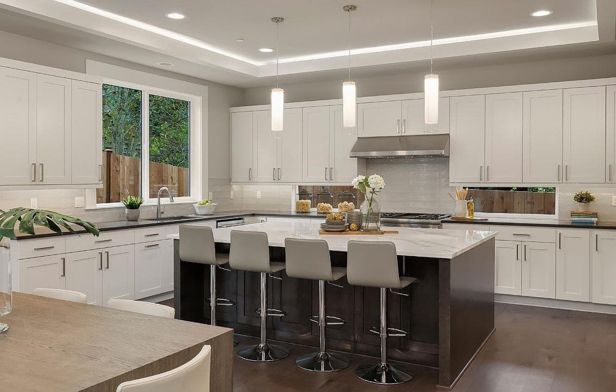 Plan 666137RAF: 5-Bedroom Contemporary House Plan with 2-Story Great Room - Image #5 - Mid Century Modern, Modern, Northwest, Prairie