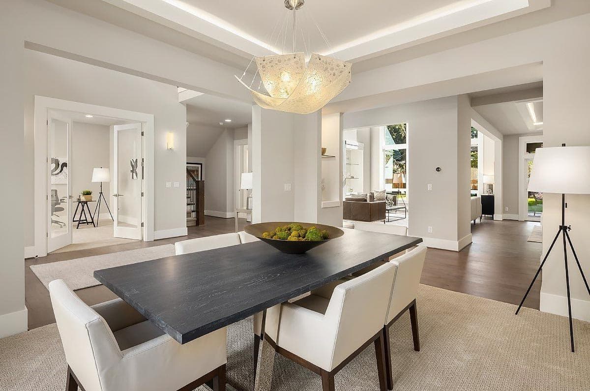 Plan 666137RAF: 5-Bedroom Contemporary House Plan with 2-Story Great Room - Image #8 - Mid Century Modern, Modern, Northwest, Prairie