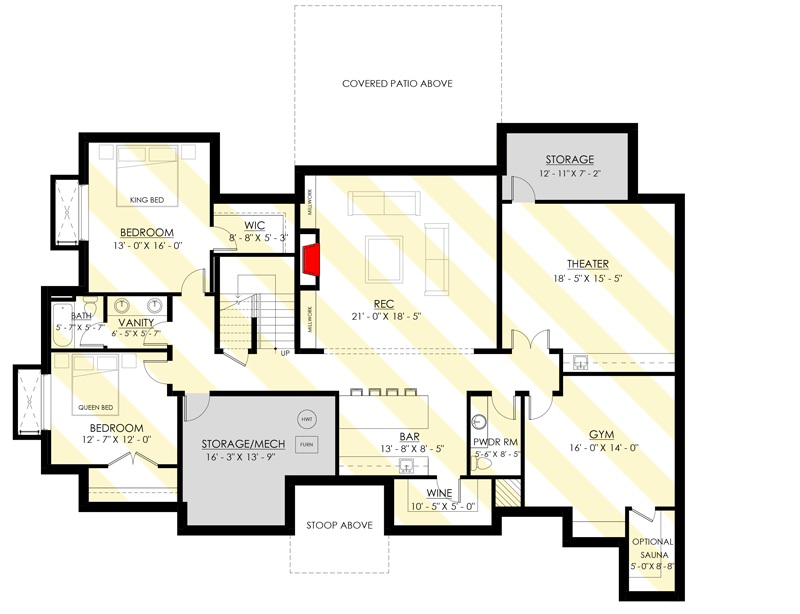 Plan 270044AF: 2-Story Transitional House Plan with Main Floor Master Bedroom - Floor Plan - Optionally Finished Lower Level - Country, European, Modern Farmhouse, New American, Northwest, Transitional