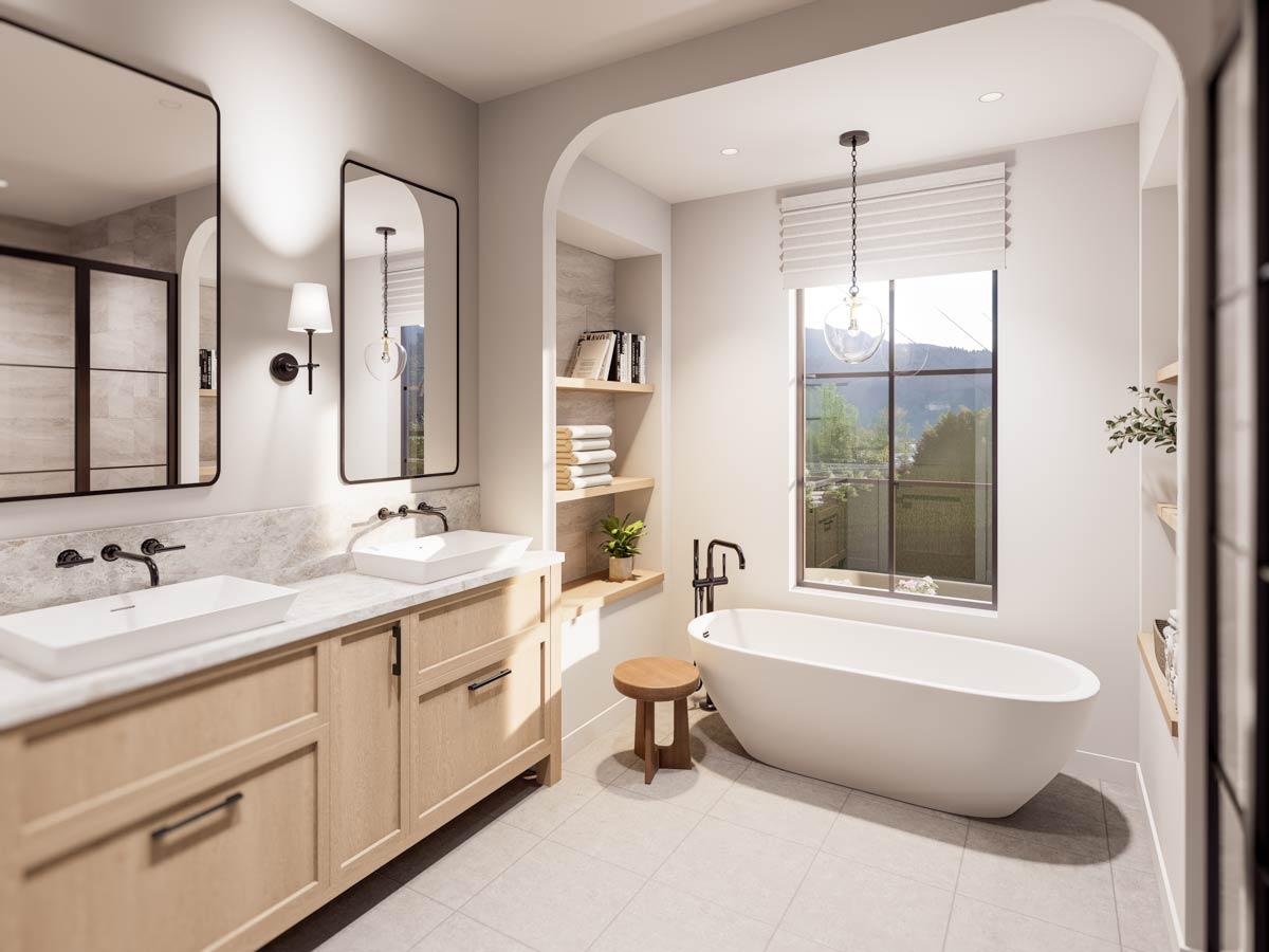 Plan 270044AF: 2-Story Transitional House Plan with Main Floor Master Bedroom - Image #16 - Country, European, Modern Farmhouse, New American, Northwest, Transitional