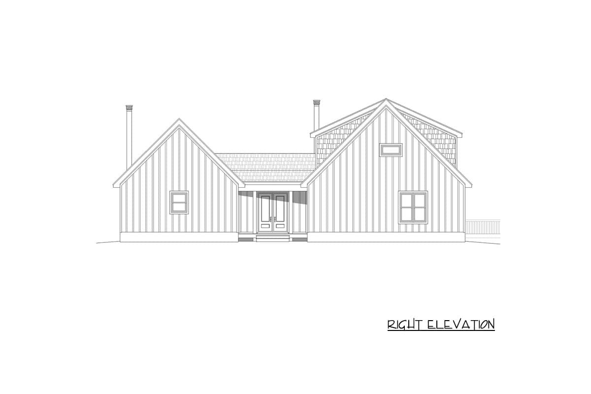 Plan 68898VR: 2-Story Mountain House Plan with Two Master Suites - Image #5 - Country, Craftsman, Mountain, Vacation
