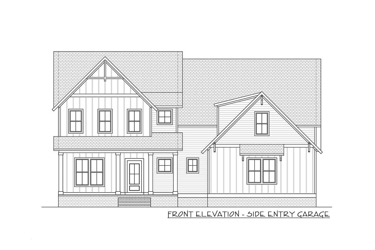 Plan 260013RVC: Farmhouse Plan with Home Office and Side-Entry Garage - 3458 Sq Ft - Image #23 - Country, Farmhouse, Modern Farmhouse