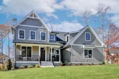 Farmhouse Plan with Home Office and Side-Entry Garage - 3458 Sq Ft