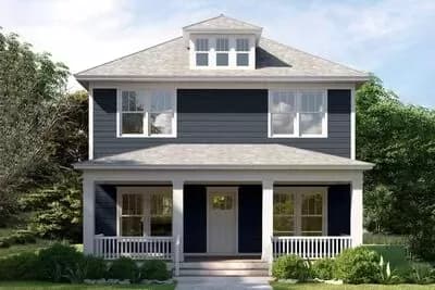 Traditional Country Home Plan with Finished Attic and Optional Basement