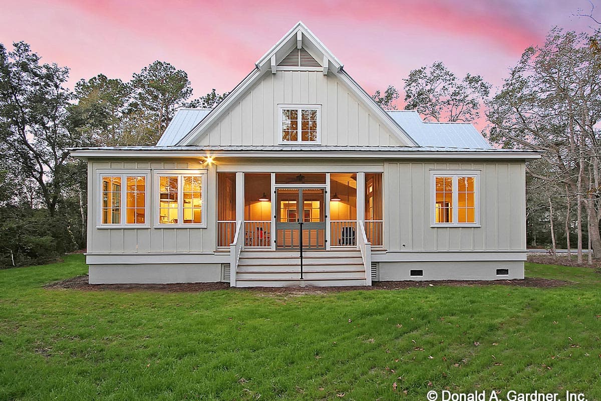 Plan 444181GDN: Modern Farmhouse with Cupola-lit Upstairs Loft and an Angled 2-Car Garage - 2018 Sq Ft - Image #5 - Country, Farmhouse, Modern Farmhouse, Southern, Traditional