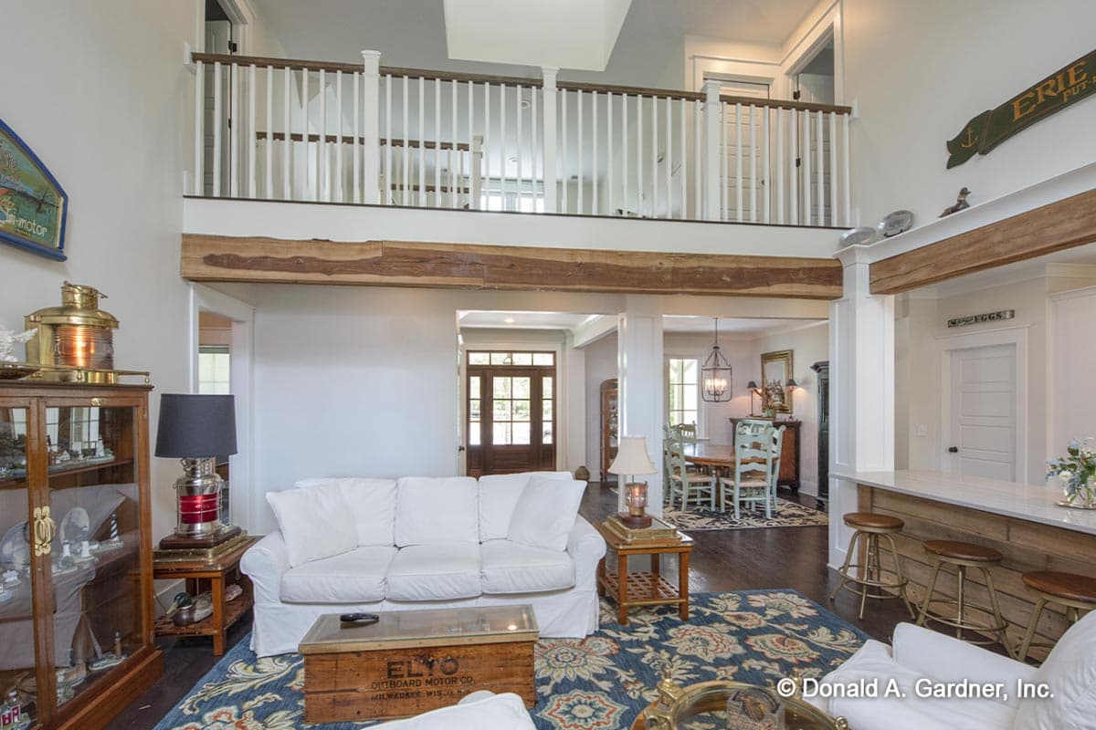 Plan 444181GDN: Modern Farmhouse with Cupola-lit Upstairs Loft and an Angled 2-Car Garage - 2018 Sq Ft - Image #10 - Country, Farmhouse, Modern Farmhouse, Southern, Traditional