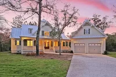 Modern Farmhouse with Cupola-lit Upstairs Loft and an Angled 2-Car Garage - 2018 Sq Ft