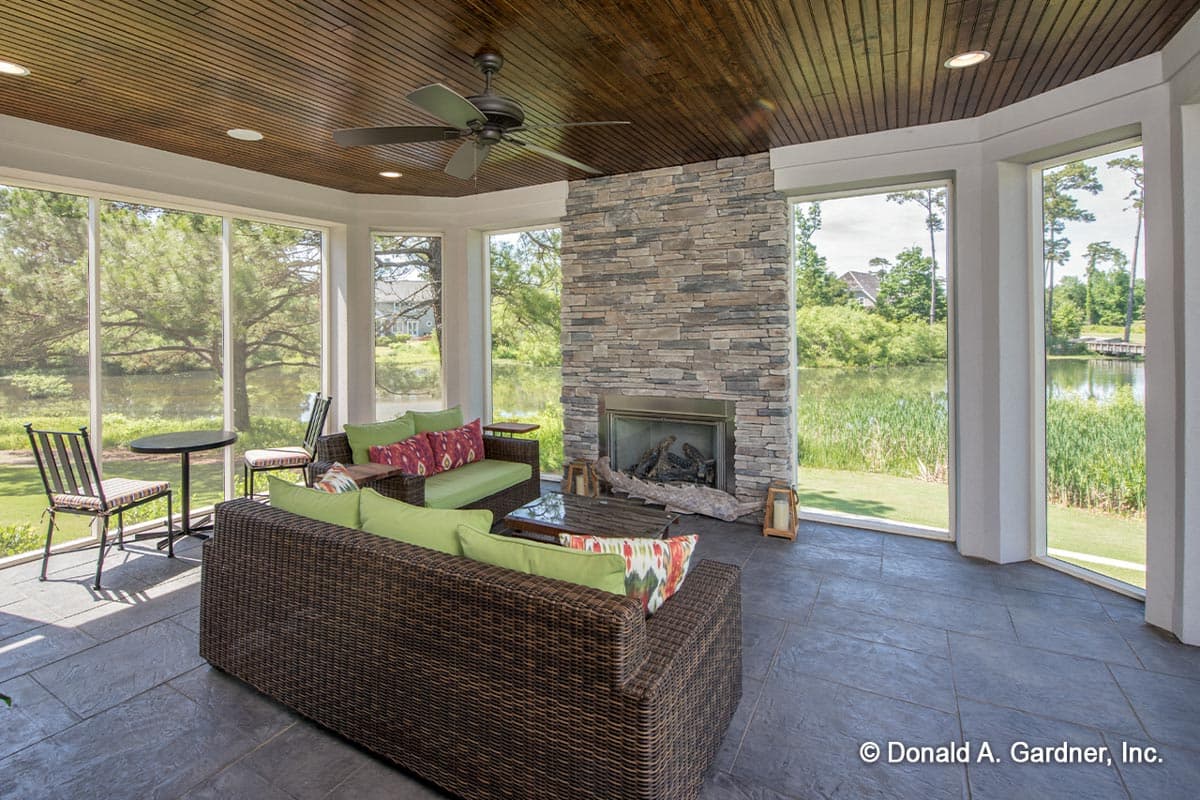 Plan 444182GDN: Angled Ranch House Plan with Stone and Siding Exterior - Image #12 - Country, Ranch, Southern