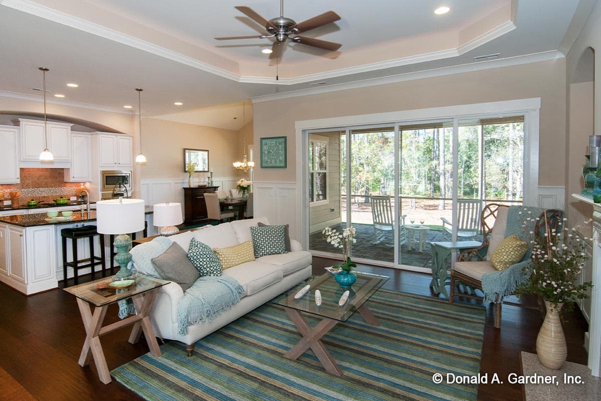 Plan 444186GDN: Craftsman Home Plan with Angled Garage, a Study and a Bonus Room - Image #4 - Craftsman, Traditional