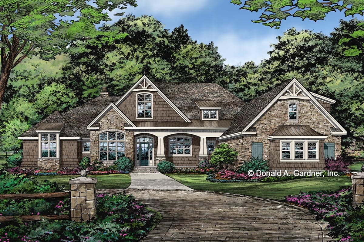 Plan 444196GDN: Arts-and-Crafts Style Home Plan with Vaulted Flex Room - Image #18 - Craftsman, Ranch