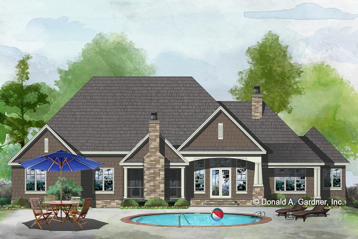 Plan 444196GDN: Arts-and-Crafts Style Home Plan with Vaulted Flex Room - Image #19 - Craftsman, Ranch
