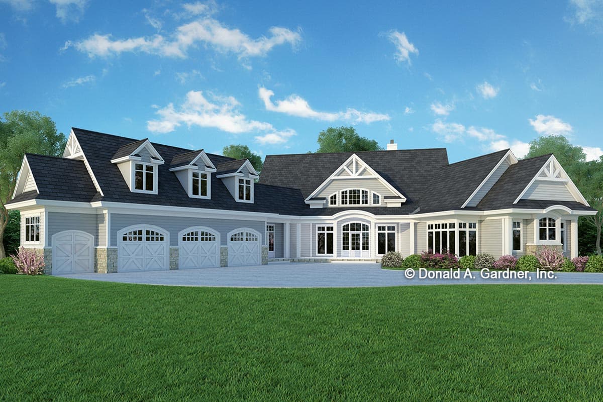 Plan 444205GDN: Craftsman House Plan with Angled Bedrooms and a 3-Car Angled Garage - Image #17 - Country, Craftsman, Mountain, Rustic