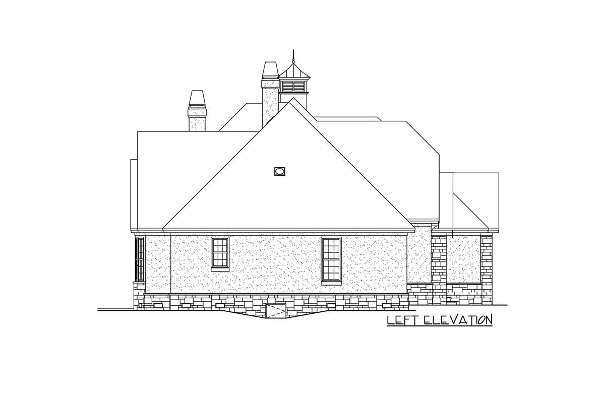 Plan 444214GDN: Charming English Cottage with Central Utility Room and Covered Porch - Image #4 - Cottage, Country, European