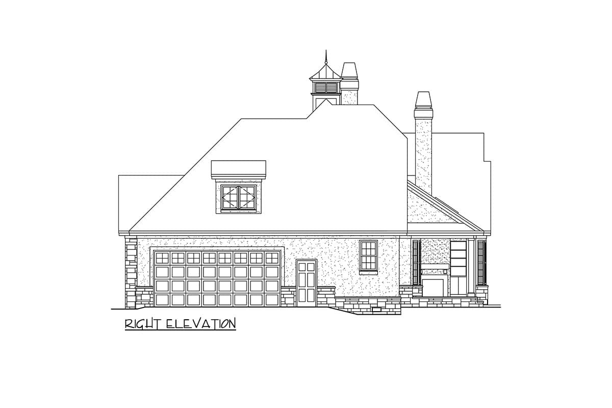 Plan 444214GDN: Charming English Cottage with Central Utility Room and Covered Porch - Image #6 - Cottage, Country, European