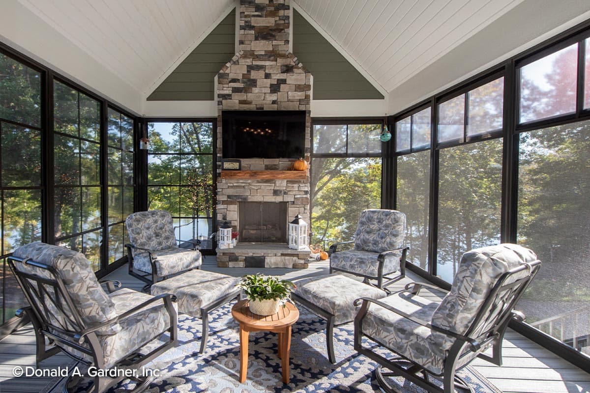 Plan 444220GDN: Hillside-Walkout Craftsman Home Plan with Sunroom Off Master Suite - Image #19 - Country, Craftsman, Mountain, New American