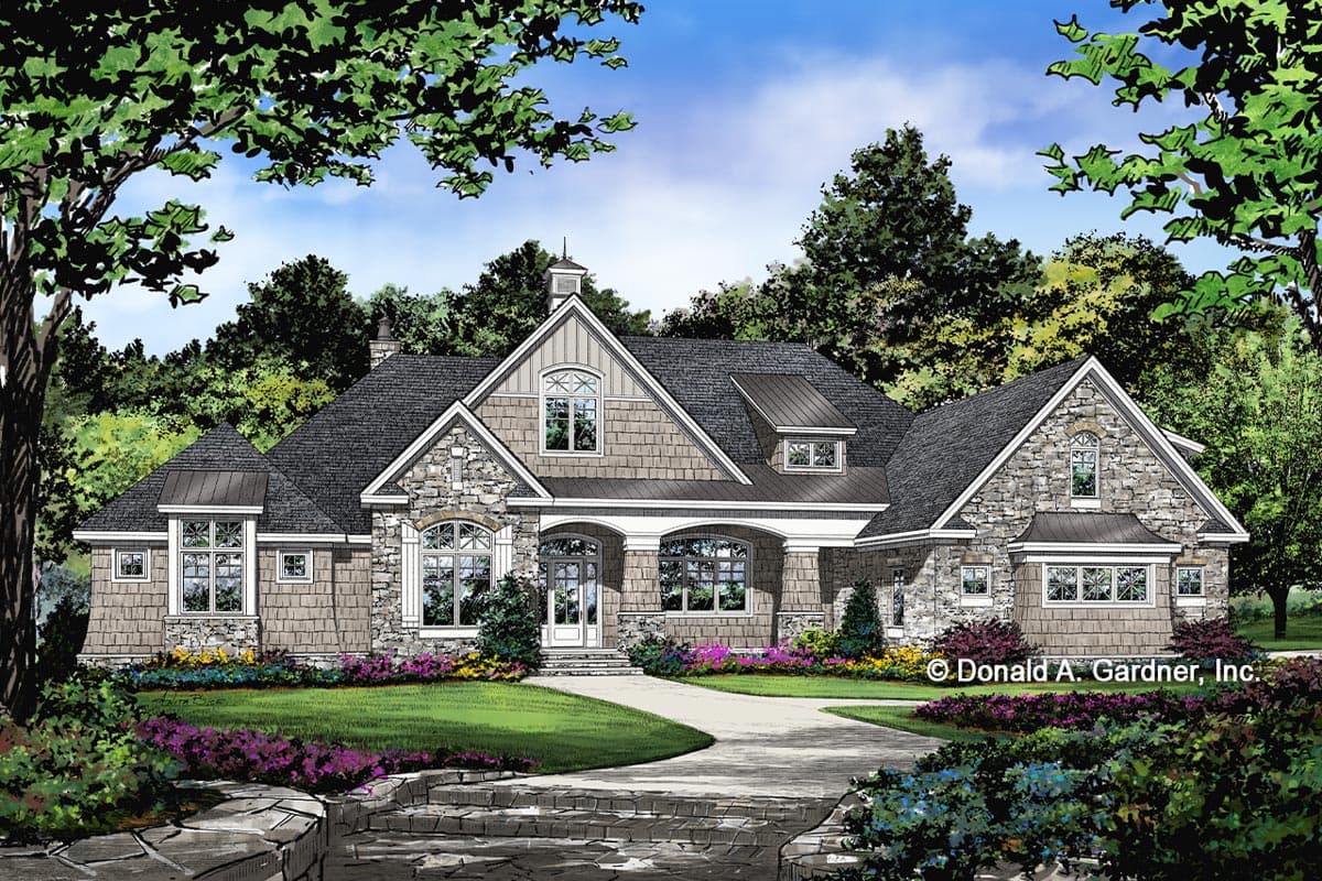 Plan 444220GDN: Hillside-Walkout Craftsman Home Plan with Sunroom Off Master Suite - Image #23 - Country, Craftsman, Mountain, New American