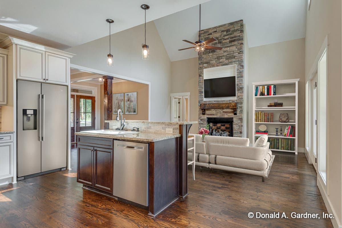 Plan 444221GDN: 3-Bed Modern Farmhouse Plan with Optional Bonus Room - Image #4 - Cottage, Country, Craftsman, Modern Farmhouse