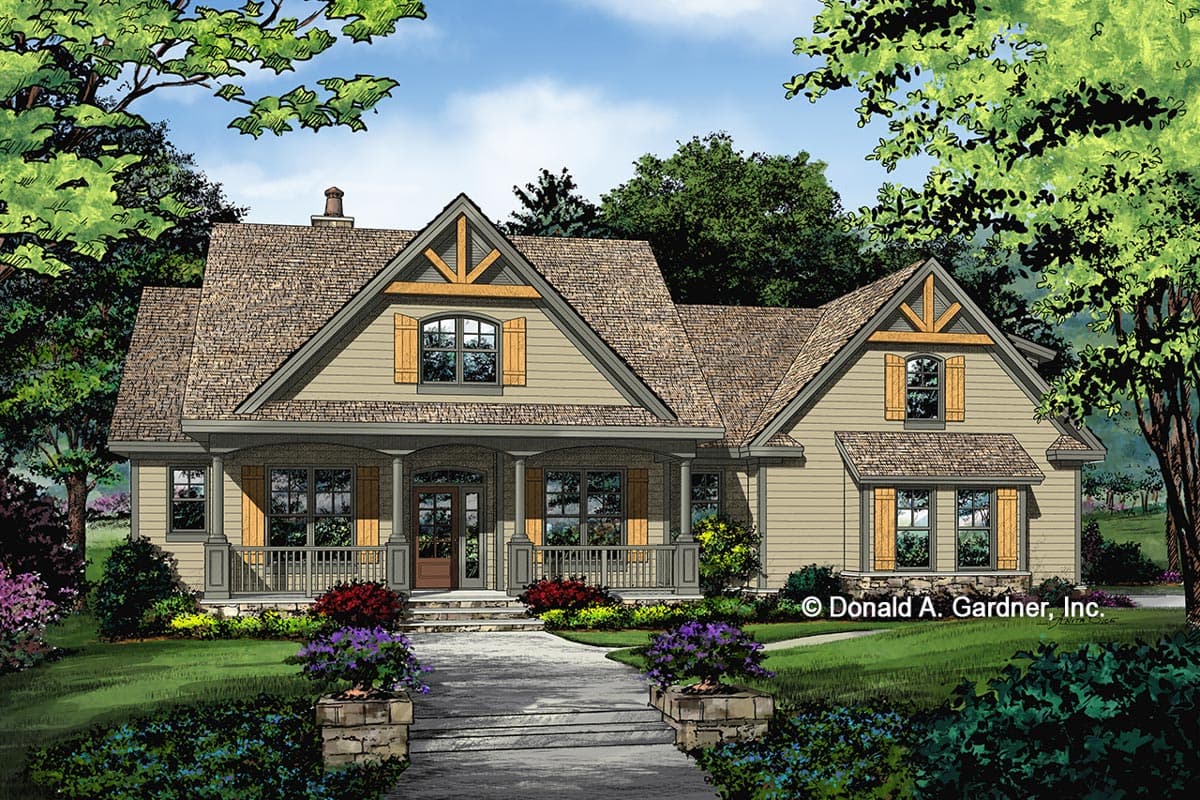 Plan 444221GDN: 3-Bed Modern Farmhouse Plan with Optional Bonus Room - Image #13 - Cottage, Country, Craftsman, Modern Farmhouse