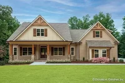 3-Bed Modern Farmhouse Plan with Optional Bonus Room