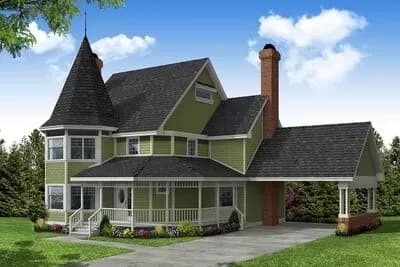 3-Bedroom Up-to-date Victorian House Plan