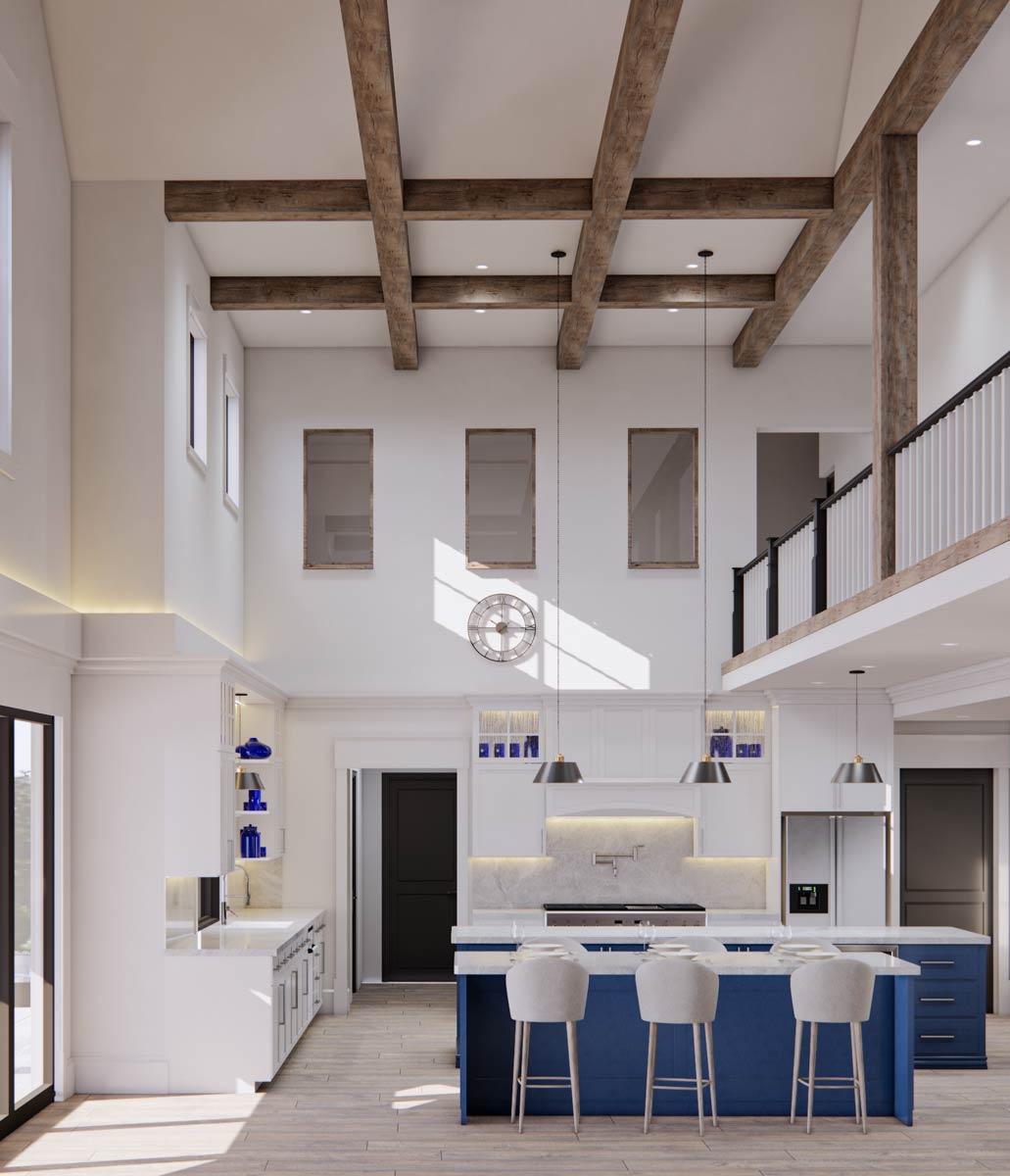 Plan 654014KNA: Option-filled New Traditional House Plan with Massive Space Open to Above - 2984 Sq Ft - Image #12 - Country, Craftsman, Farmhouse, Modern Farmhouse, New American