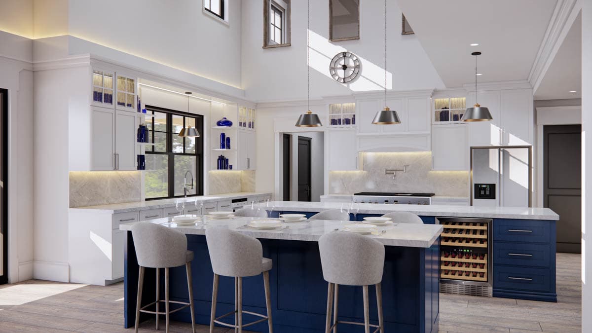 Plan 654014KNA: Option-filled New Traditional House Plan with Massive Space Open to Above - 2984 Sq Ft - Image #13 - Country, Craftsman, Farmhouse, Modern Farmhouse, New American