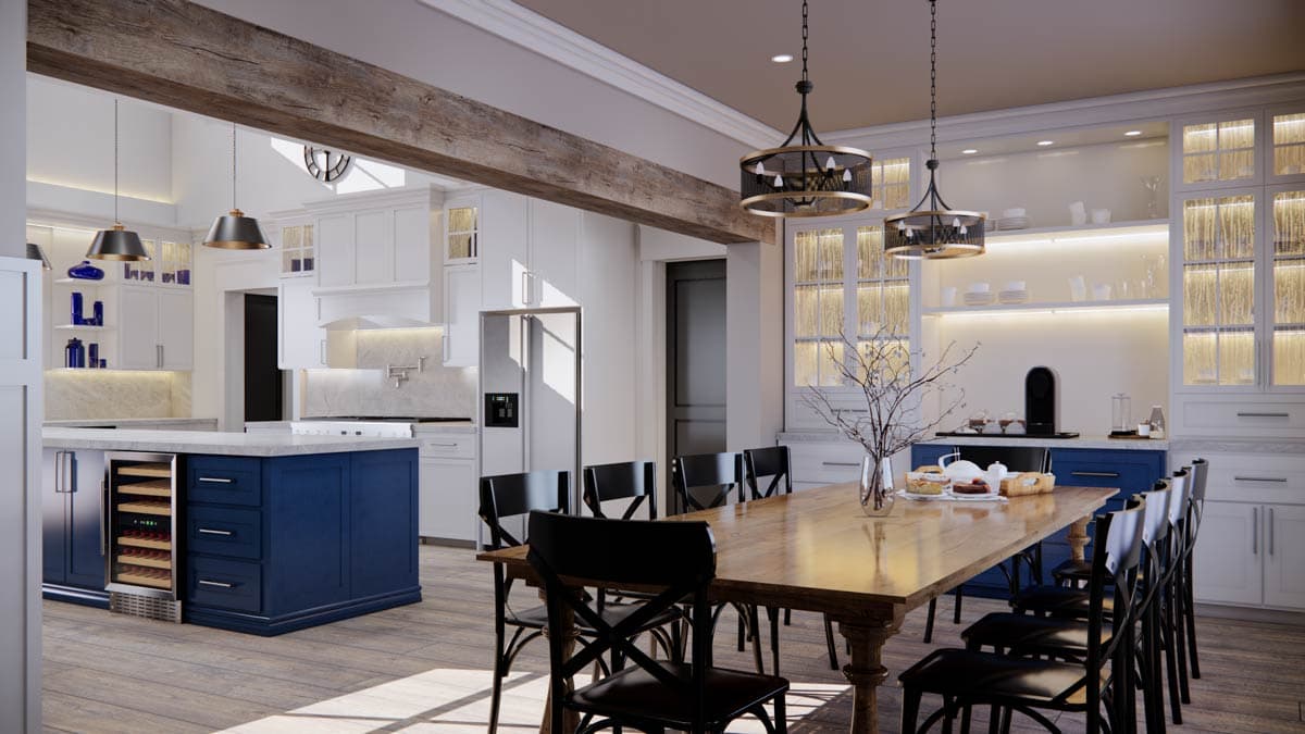 Plan 654014KNA: Option-filled New Traditional House Plan with Massive Space Open to Above - 2984 Sq Ft - Image #15 - Country, Craftsman, Farmhouse, Modern Farmhouse, New American