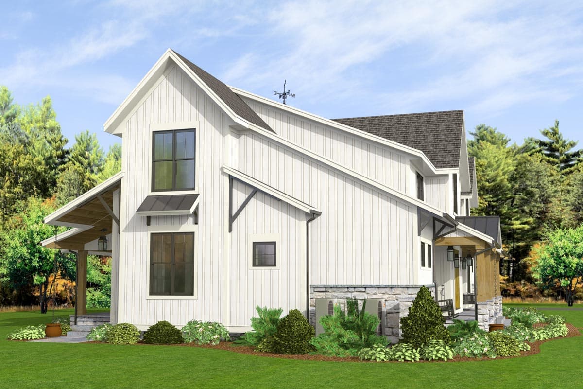 Plan 654014KNA: Option-filled New Traditional House Plan with Massive Space Open to Above - 2984 Sq Ft - Image #23 - Country, Craftsman, Farmhouse, Modern Farmhouse, New American