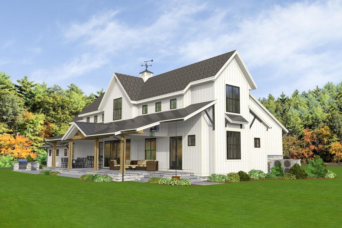 Plan 654014KNA: Option-filled New Traditional House Plan with Massive Space Open to Above - 2984 Sq Ft - Image #19 - Country, Craftsman, Farmhouse, Modern Farmhouse, New American