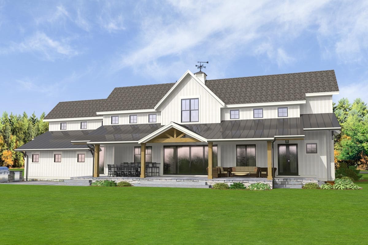 Plan 654014KNA: Option-filled New Traditional House Plan with Massive Space Open to Above - 2984 Sq Ft - Image #20 - Country, Craftsman, Farmhouse, Modern Farmhouse, New American