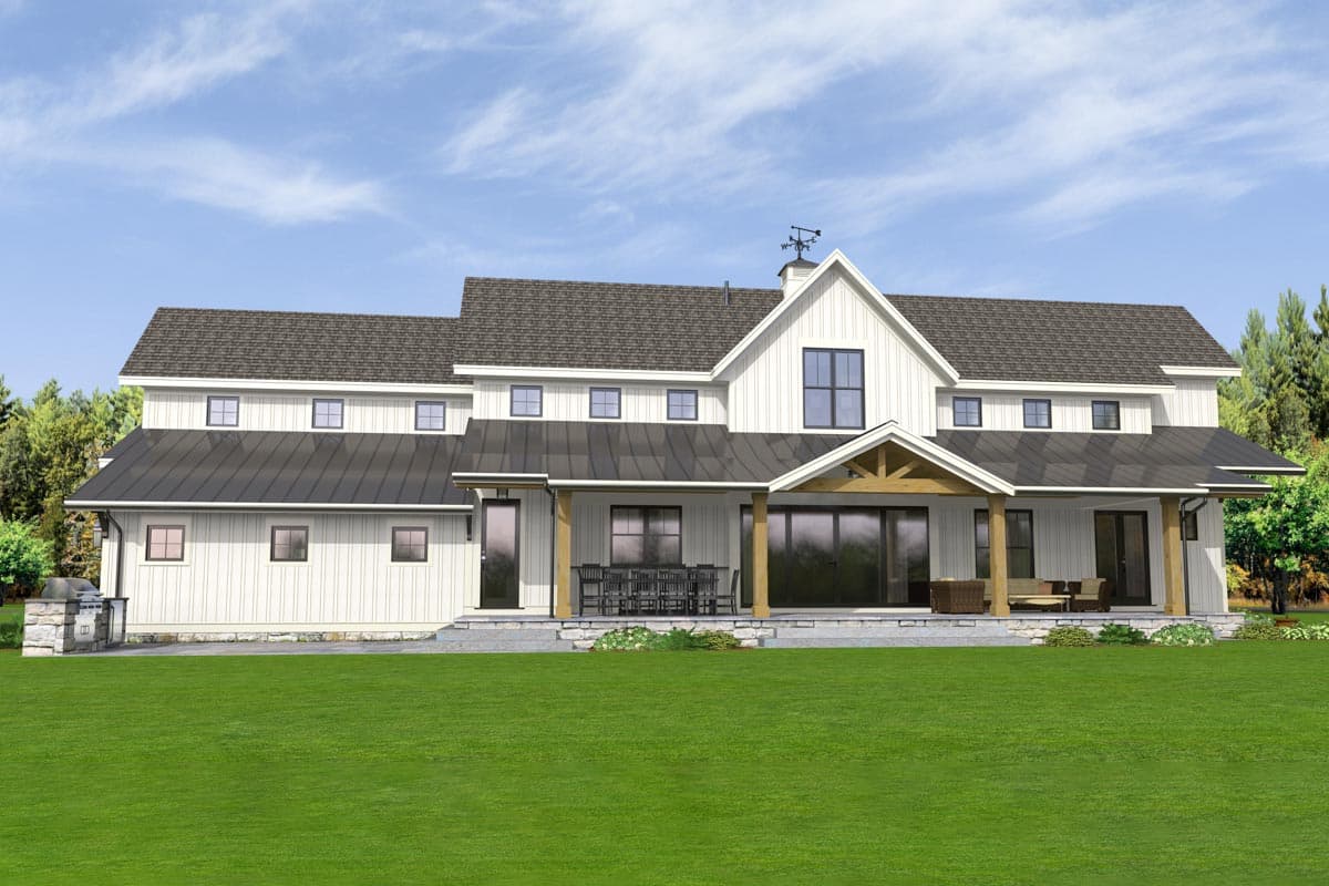Plan 654014KNA: Option-filled New Traditional House Plan with Massive Space Open to Above - 2984 Sq Ft - Image #21 - Country, Craftsman, Farmhouse, Modern Farmhouse, New American