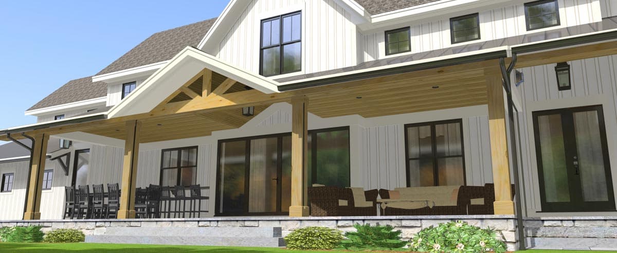 Plan 654014KNA: Option-filled New Traditional House Plan with Massive Space Open to Above - 2984 Sq Ft - Image #26 - Country, Craftsman, Farmhouse, Modern Farmhouse, New American