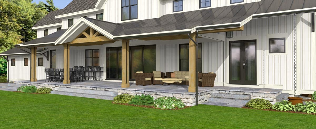 Plan 654014KNA: Option-filled New Traditional House Plan with Massive Space Open to Above - 2984 Sq Ft - Image #28 - Country, Craftsman, Farmhouse, Modern Farmhouse, New American