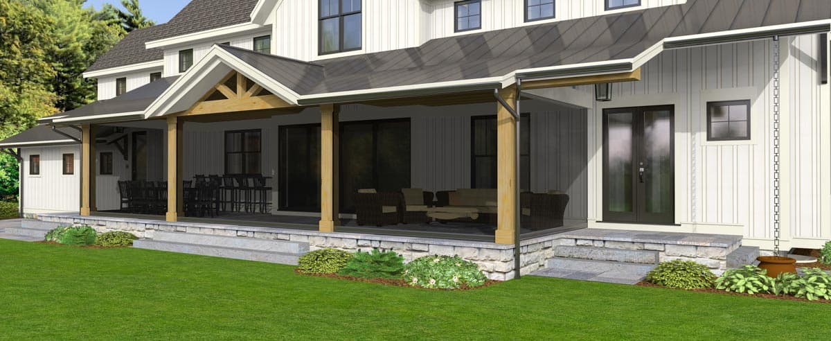 Plan 654014KNA: Option-filled New Traditional House Plan with Massive Space Open to Above - 2984 Sq Ft - Image #29 - Country, Craftsman, Farmhouse, Modern Farmhouse, New American