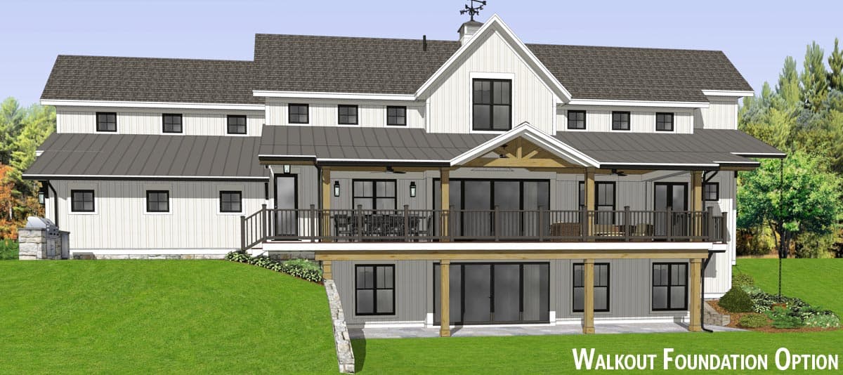 Plan 654014KNA: Option-filled New Traditional House Plan with Massive Space Open to Above - 2984 Sq Ft - Image #33 - Country, Craftsman, Farmhouse, Modern Farmhouse, New American