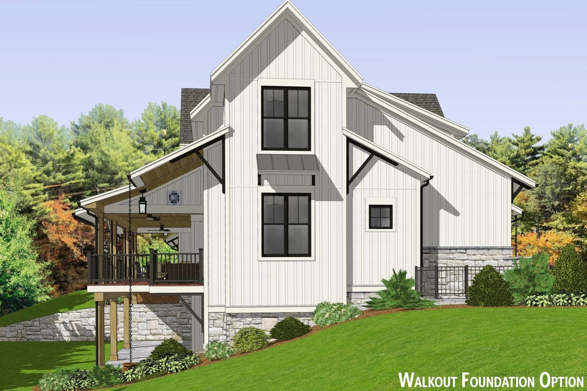 Plan 654014KNA: Option-filled New Traditional House Plan with Massive Space Open to Above - 2984 Sq Ft - Image #37 - Country, Craftsman, Farmhouse, Modern Farmhouse, New American