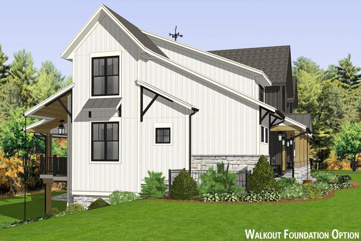Plan 654014KNA: Option-filled New Traditional House Plan with Massive Space Open to Above - 2984 Sq Ft - Image #38 - Country, Craftsman, Farmhouse, Modern Farmhouse, New American