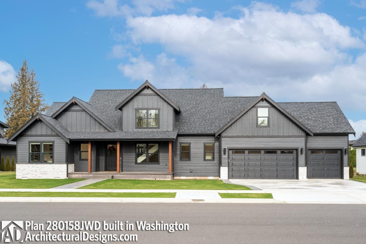 build gallery item - Modern Farmhouse Plan 280158JWD built in Washington