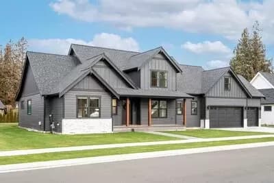 Modern Farmhouse Plan with Main-floor Master Bedroom and Den
