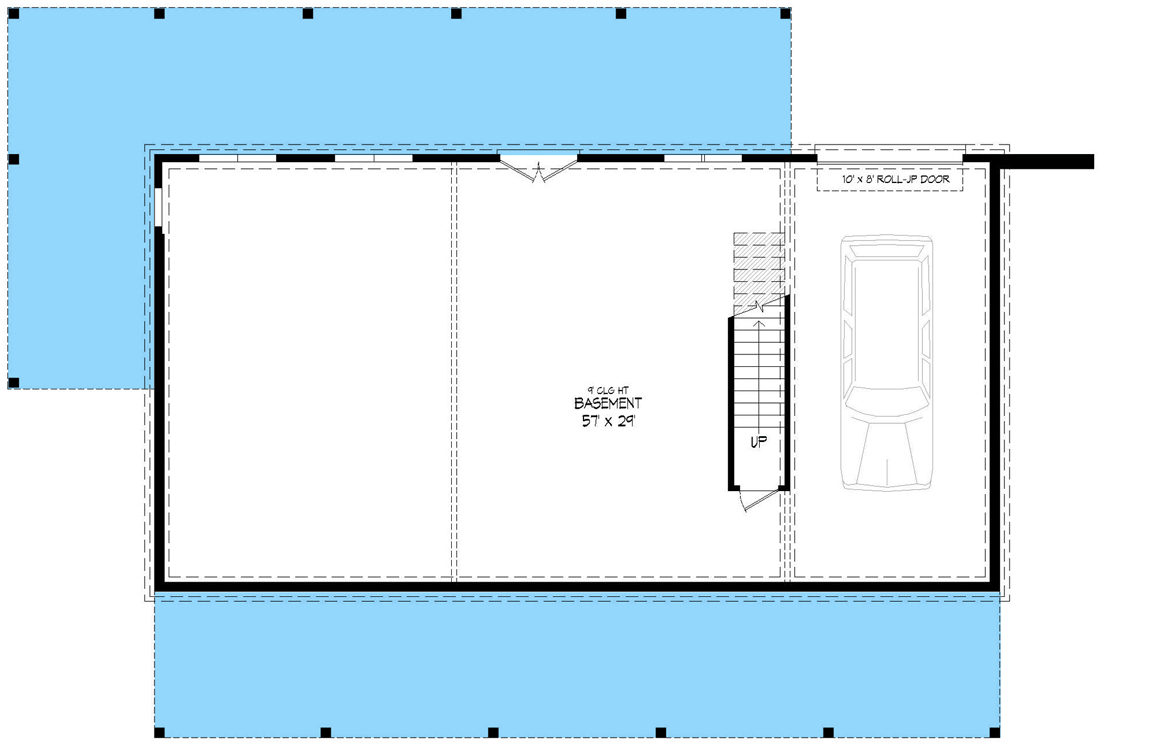 Plan 68902VR: Mountain House Plan with Drive-under Garage in Back and an Open Vaulted Interior -1740 Sq Ft - Floor Plan - Basement Option - Country, Mountain, Ranch, Traditional