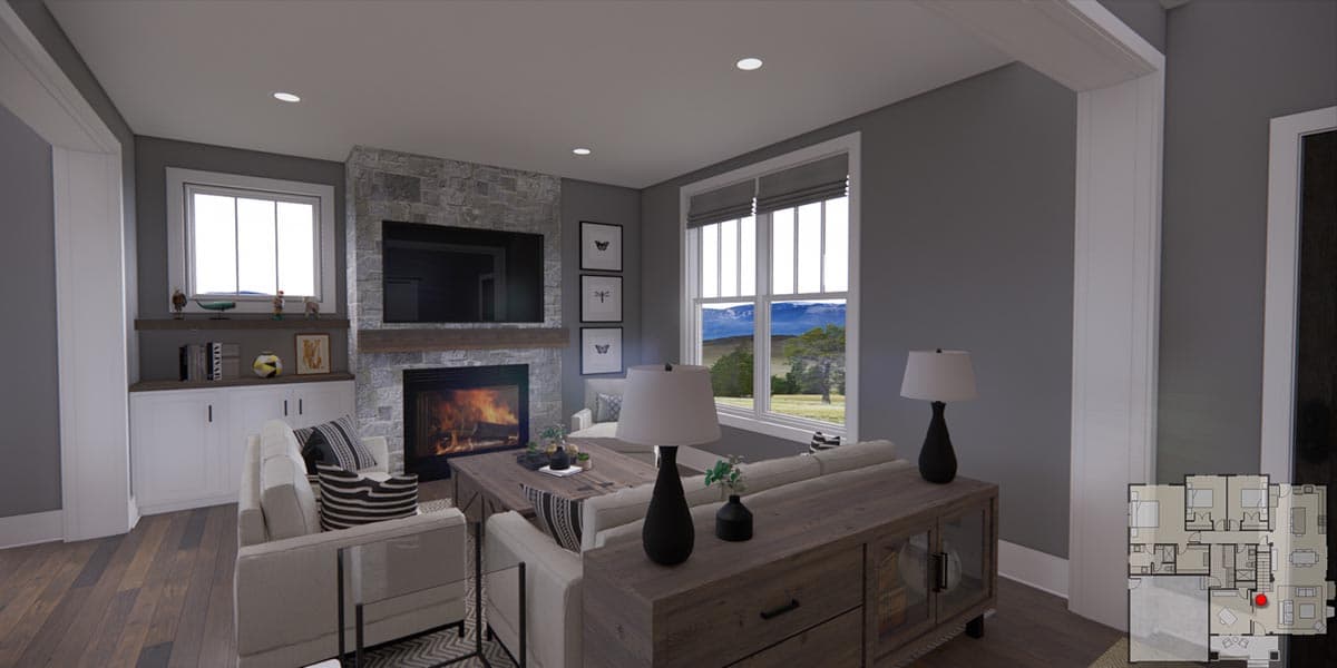 Plan 14703RK: Shingled Bungalow with Three Clustered Bedrooms and a Home Office - Image #11 - Bungalow, Cottage, Craftsman, Shingle