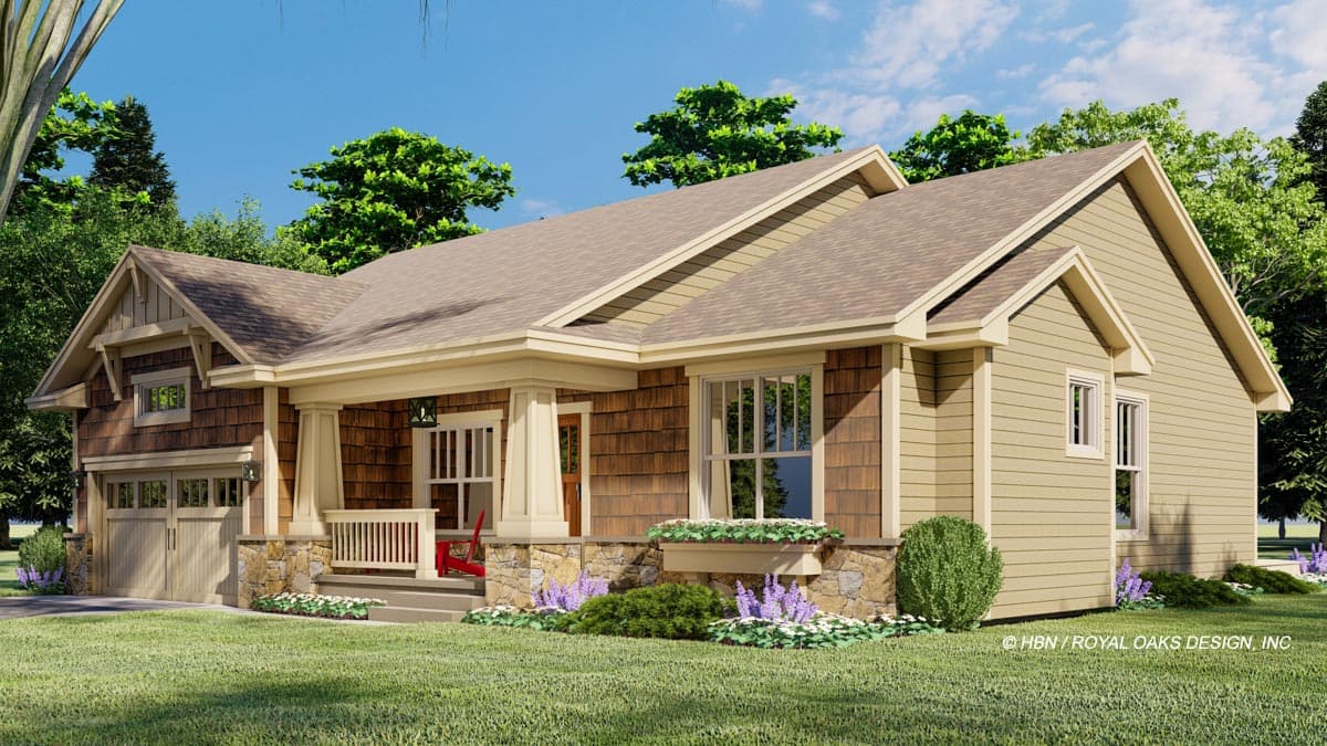 Plan 14703RK: Shingled Bungalow with Three Clustered Bedrooms and a Home Office - Image #7 - Bungalow, Cottage, Craftsman, Shingle