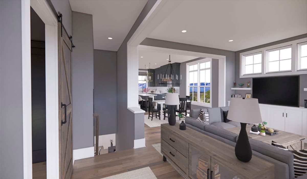 Plan 14704RK: 3 Bed New American Farmhouse with Home Office - Image #10 - Modern Farmhouse, New American, Ranch