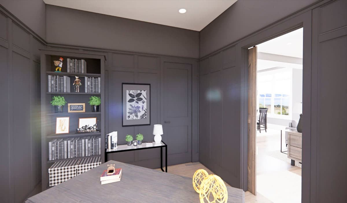 Plan 14704RK: 3 Bed New American Farmhouse with Home Office - Image #12 - Modern Farmhouse, New American, Ranch