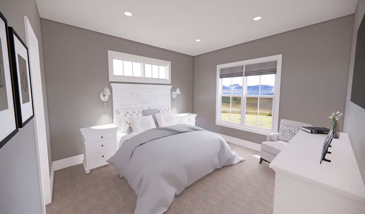 Plan 14704RK: 3 Bed New American Farmhouse with Home Office - Image #14 - Modern Farmhouse, New American, Ranch