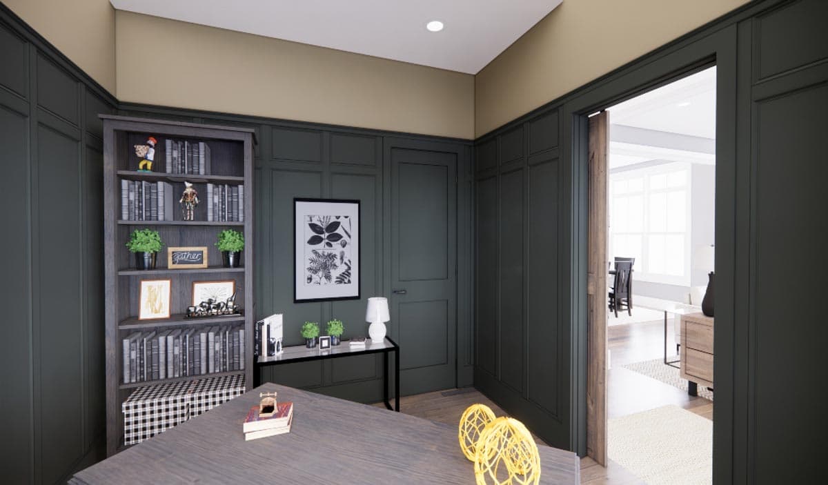 Plan 14705RK: One-Story House Plan with 3 Clustered Bedrooms and a Work From Home Office - Image #9 - Country, Craftsman, Traditional